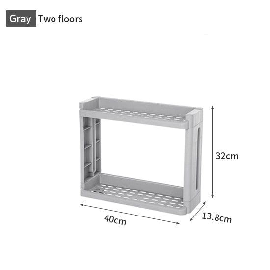 Kitchen Shelf Side Cargo 2/3/4 Layer Refrigerator Storage Rack